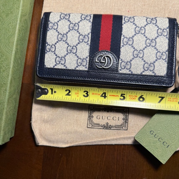 Authentic Gucci Ophidia GG Supreme Zip Wallet  Brand New w/ Tags & Box - Picture 5 of 6